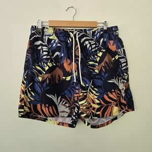 Eddie Bauer Women's Tidal Floral Tropical Swim Board Shorts Size Tall Medium